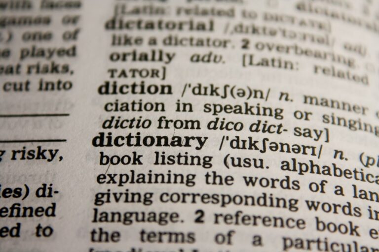 dictionary words